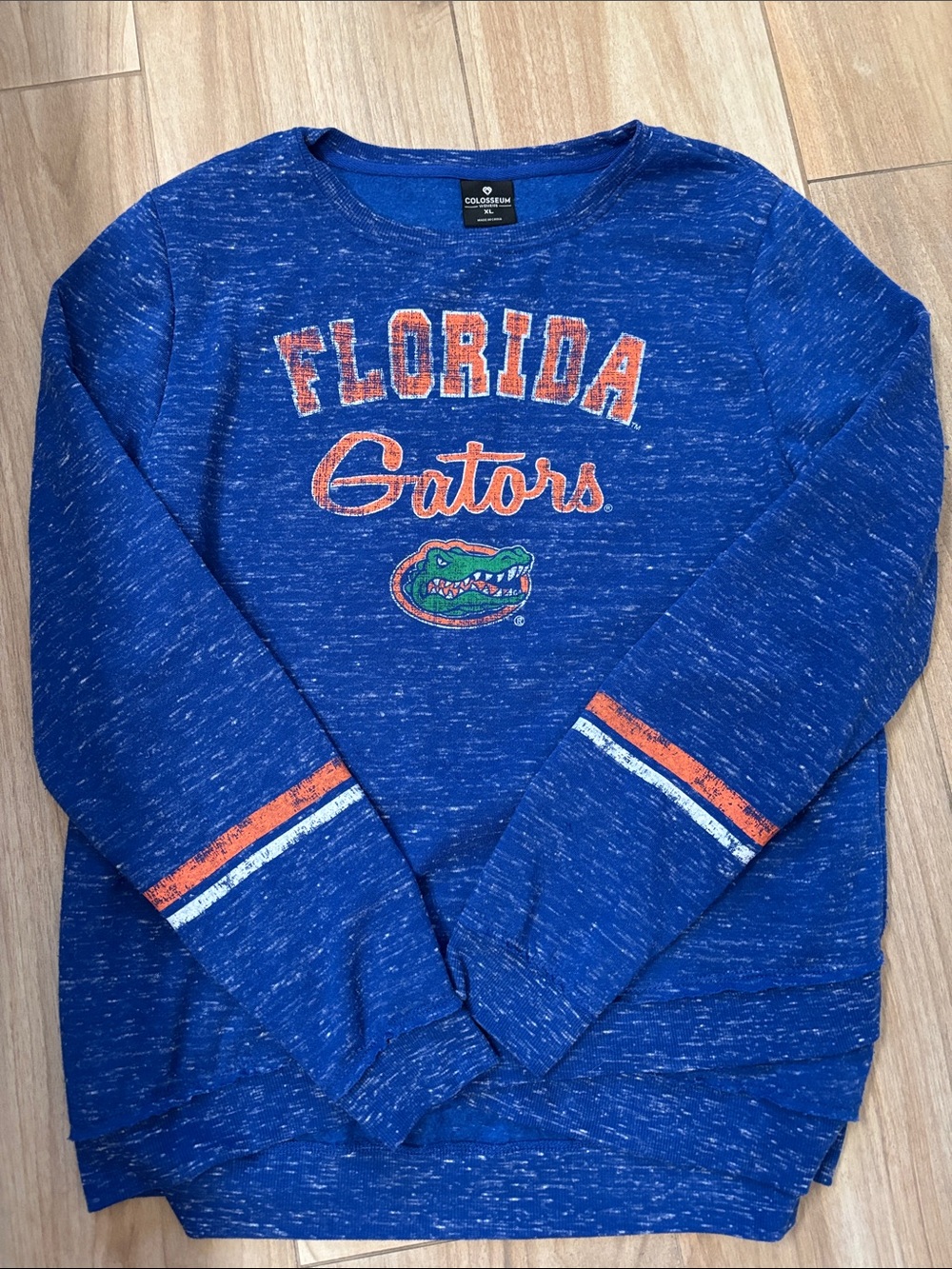 Colosseum Royal Blue Florida Gators Pullover Sweatshirt